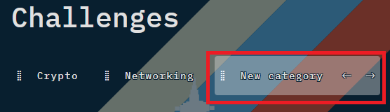 The reorder buttons will appear at the end of the category name after clicking the drag handle.
