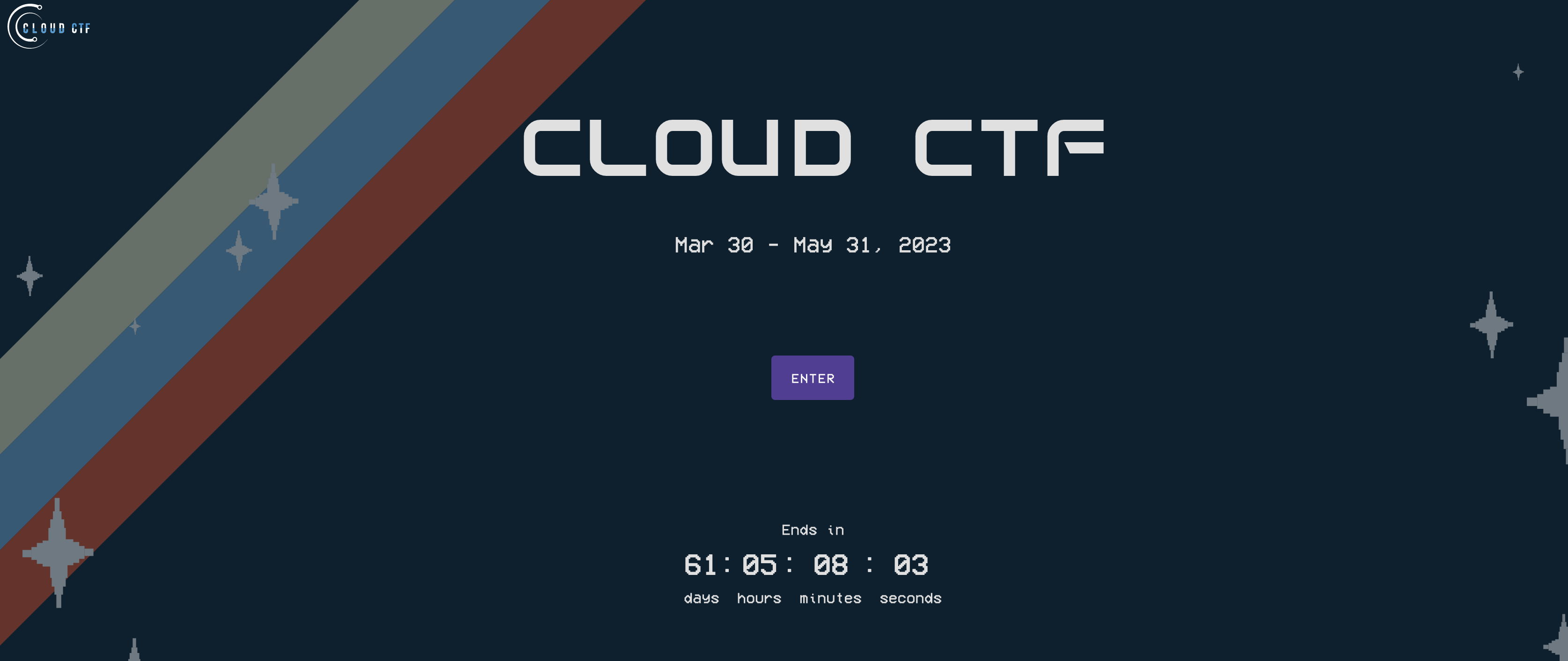 An example of a Cloud CTF start screen is shown.